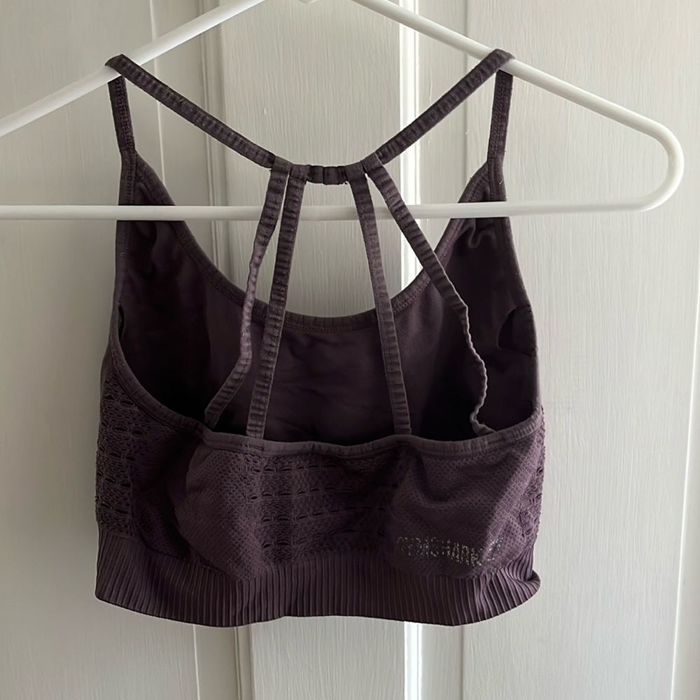 Gymshark Plum Strappy Sports Bra L - Picture 2 of 2